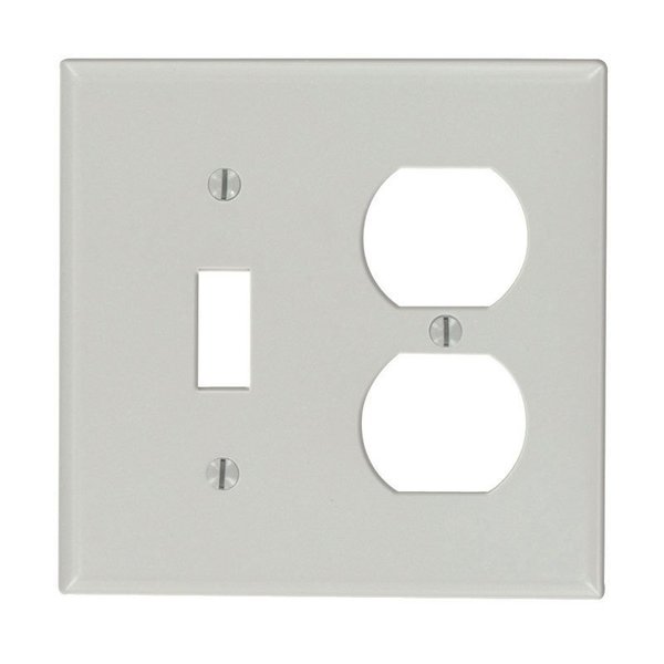 Leviton WALLPLATE DUPLX/TGLE GRY 87005-000